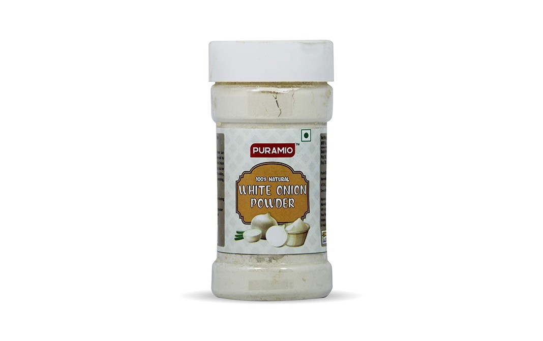 Puramio White Onion Powder    Plastic Bottle  100 grams